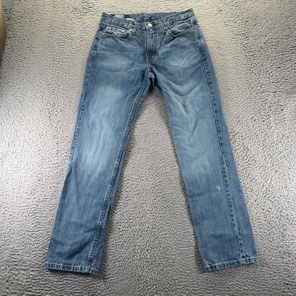 Levi's 514 Jeans Mens‎ 29x30 Blue Cotton Denim Straight Faded Utility Workwear